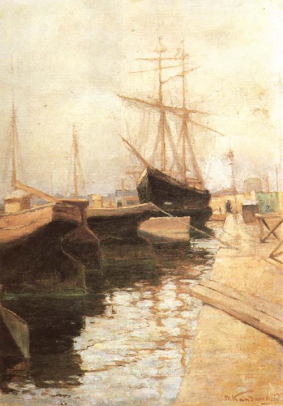 Wassily Kandinsky Landscape of Port oil painting image